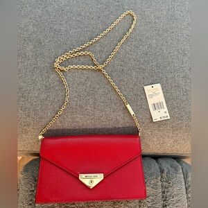Michael Kors Scarlet Crossbody with Gold Chain